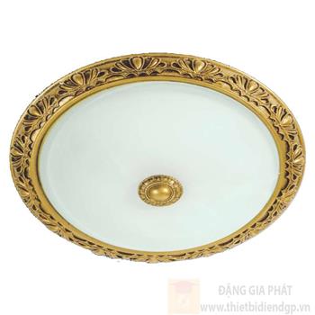 Đèn mâm ốp trần đồng cao cấp Ø380, E27*2 NM 068